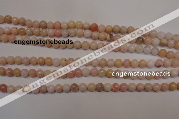 COP1002 15.5 inches 6mm round natural pink opal gemstone beads