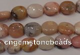 COP1021 15.5 inches 8*10mm oval natural pink opal gemstone beads