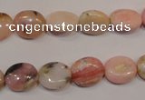 COP1022 15.5 inches 10*12mm oval natural pink opal gemstone beads