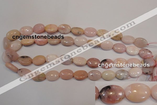 COP1024 15.5 inches 13*18mm oval natural pink opal gemstone beads