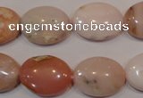 COP1025 15.5 inches 15*20mm oval natural pink opal gemstone beads