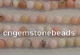 COP1060 15.5 inches 6mm round natural pink opal gemstone beads