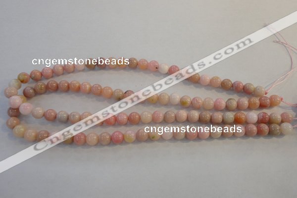 COP1061 15.5 inches 8mm round natural pink opal gemstone beads