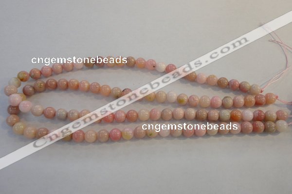 COP1061 15.5 inches 8mm round natural pink opal gemstone beads