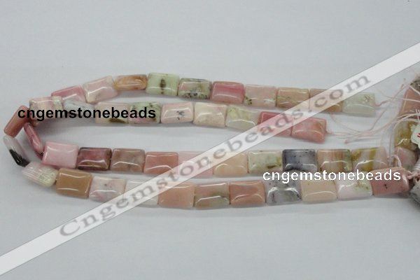 COP12 15.5 inches 13*18mm rectangle natural pink opal beads wholesale