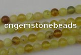 COP1201 15.5 inches 6mm round yellow opal gemstone beads