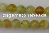 COP1203 15.5 inches 10mm round yellow opal gemstone beads