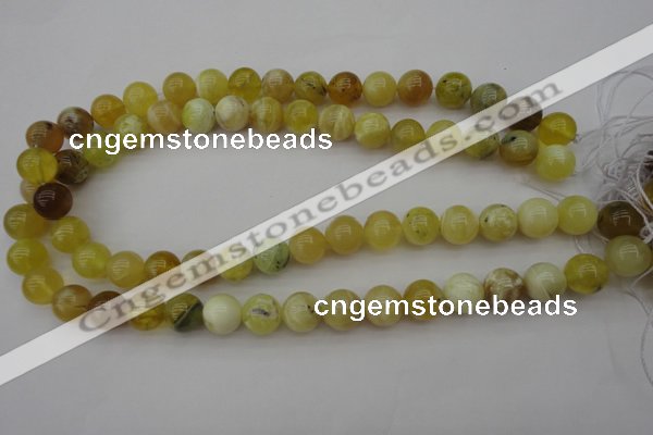 COP1204 15.5 inches 12mm round yellow opal gemstone beads