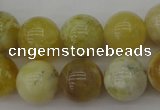 COP1205 15.5 inches 14mm round yellow opal gemstone beads