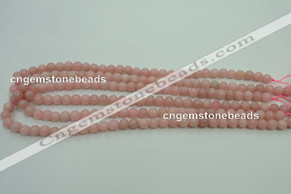 COP1211 15.5 inches 6mm round Chinese pink opal gemstone beads