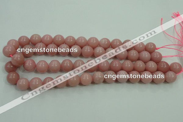 COP1215 15.5 inches 14mm round Chinese pink opal gemstone beads