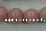 COP1217 15.5 inches 18mm round Chinese pink opal gemstone beads