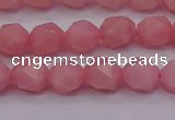 COP1222 15.5 inches 8mm faceted nuggets Chinese pink opal beads