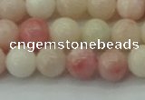 COP1226 15.5 inches 6mm round Chinese pink opal beads wholesale