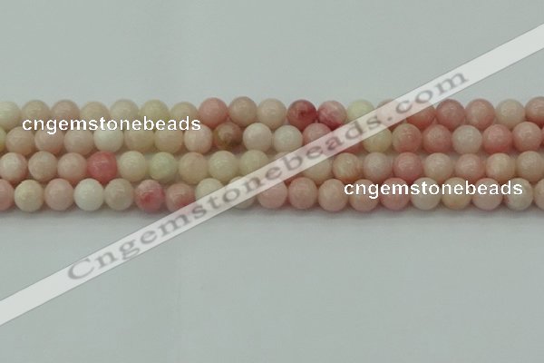 COP1226 15.5 inches 6mm round Chinese pink opal beads wholesale