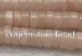 COP1232 15.5 inches 2*4mm heishi Chinese pink opal beads