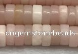 COP1233 15.5 inches 3*6mm heishi Chinese pink opal beads