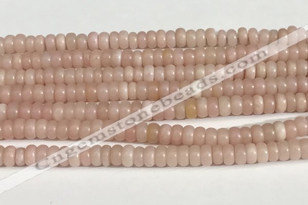 COP1237 15.5 inches 3.5*6mm rondelle Chinese pink opal beads