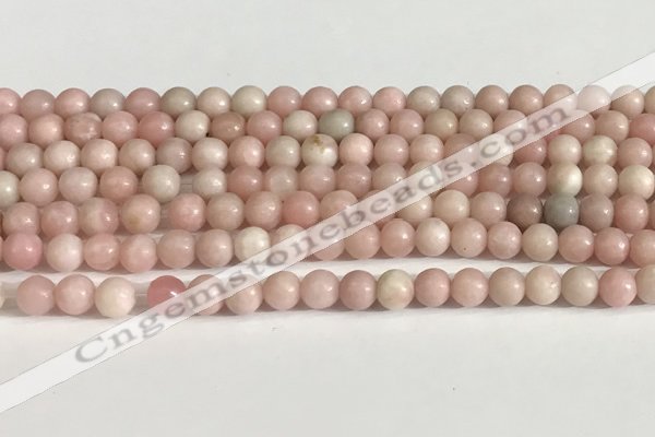 COP1241 15.5 inches 6mm round Chinese pink opal beads