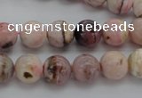 COP1252 15.5 inches 8mm round natural pink opal gemstone beads