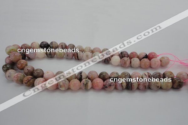 COP1254 15.5 inches 12mm round natural pink opal gemstone beads