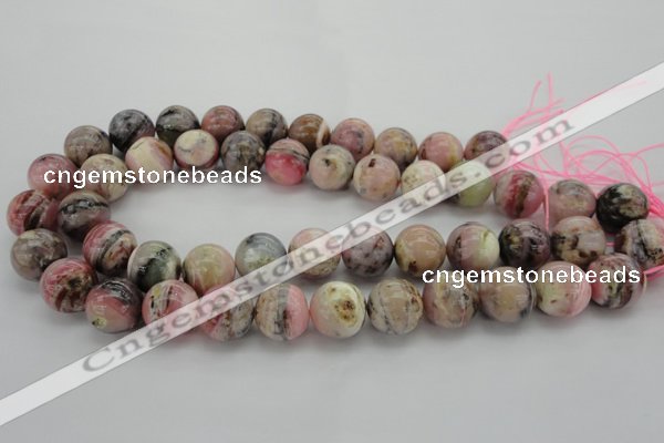 COP1255 15.5 inches 14mm round natural pink opal gemstone beads