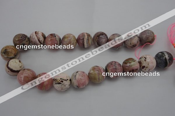 COP1257 15.5 inches 18mm round natural pink opal gemstone beads