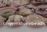 COP1273 15.5 inches 10*14mm oval natural pink opal gemstone beads