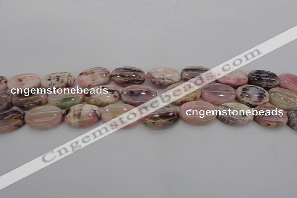 COP1275 15.5 inches 13*18mm oval natural pink opal gemstone beads