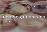 COP1278 15.5 inches 20*30mm oval natural pink opal gemstone beads