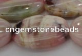 COP1280 15.5 inches 30*40mm oval natural pink opal gemstone beads