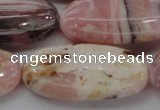 COP1283 15.5 inches 25*50mm oval natural pink opal gemstone beads