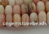 COP1287 15.5 inches 5*8mm rondelle natural pink opal beads