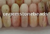 COP1288 15.5 inches 6*10mm rondelle natural pink opal beads