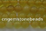 COP1301 15.5 inches 6mm round natural yellow opal gemstone beads