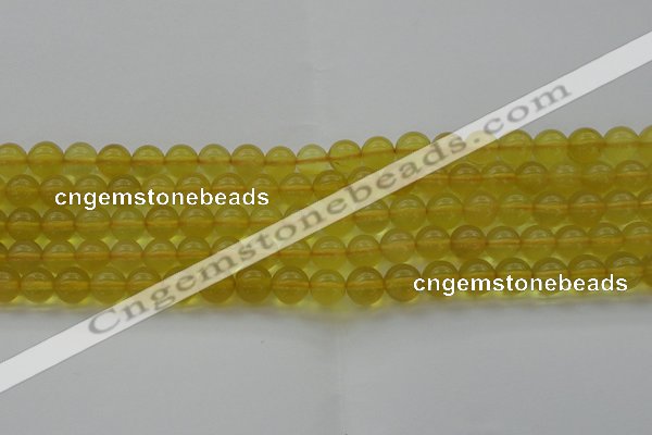 COP1302 15.5 inches 8mm round natural yellow opal gemstone beads