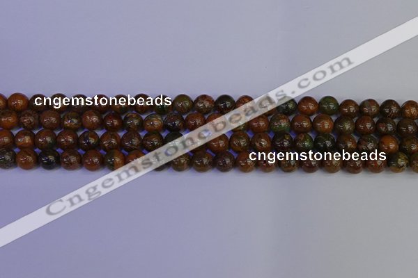 COP1362 15.5 inches 8mm round African green opal beads wholesale