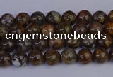 COP1370 15.5 inches 4mm round fire lace opal beads wholesale