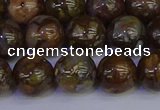 COP1374 15.5 inches 12mm round fire lace opal beads wholesale