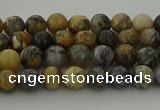 COP1380 15.5 inches 4mm round moss opal gemstone beads whholesale