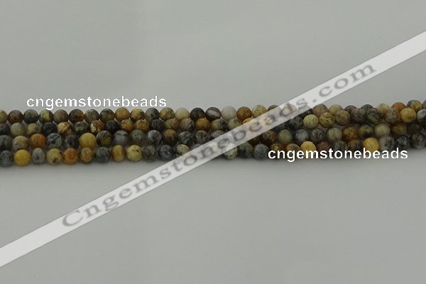 COP1380 15.5 inches 4mm round moss opal gemstone beads whholesale