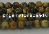 COP1381 15.5 inches 6mm round moss opal gemstone beads whholesale