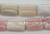 COP14 15.5 inches 15*20mm rectangle natural pink opal beads wholesale