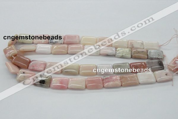 COP14 15.5 inches 15*20mm rectangle natural pink opal beads wholesale