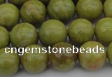 COP1403 15.5 inches 10mm round yellow opal gemstone beads