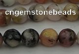 COP1414 15.5 inches 12mm faceted round natural pink opal gemstone beads