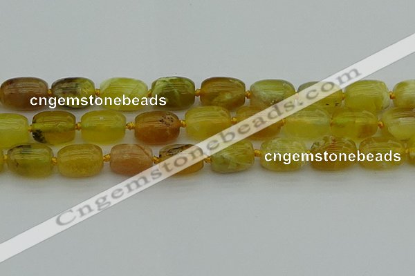 COP1423 15.5 inches 15*20mm drum yellow opal gemstone beads