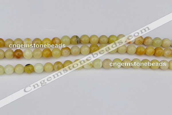 COP1427 15.5 inches 8mm round yellow opal beads wholesale