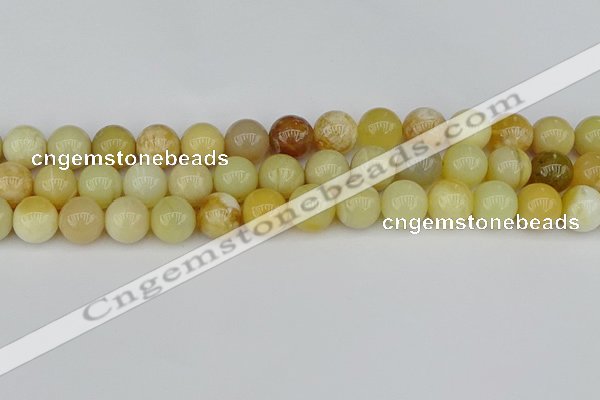 COP1429 15.5 inches 12mm round yellow opal beads wholesale