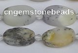 COP1432 15.5 inches 12*18mm oval white opal gemstone beads